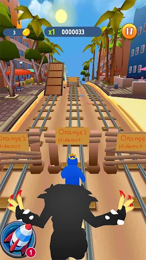 Subway Runner: Blue Friends Screenshot 0