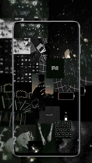 Black Aesthetic Wallpaper Screenshot 1