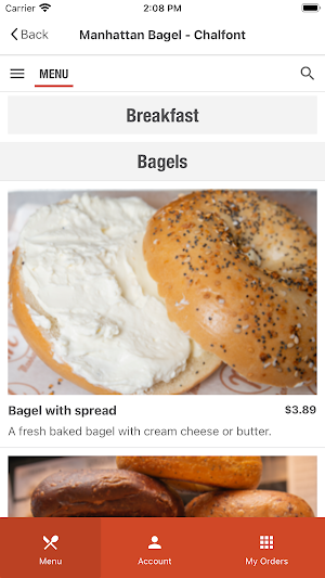Manhattan Bagel Official App Screenshot 1