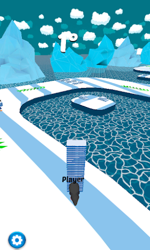 South Pole Race: Ice blocks Screenshot 0