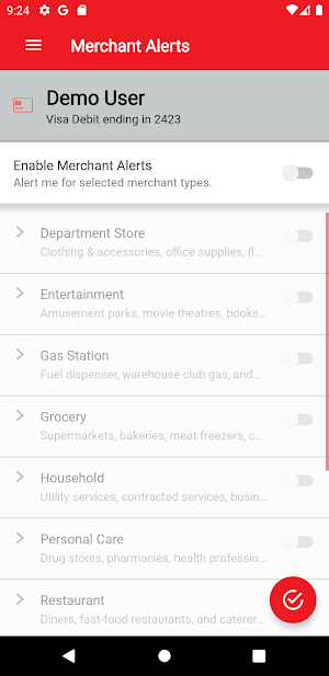 Desert Rivers CU CardNav Screenshot 2