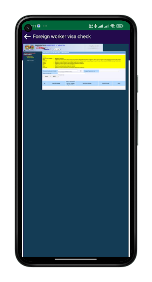 Malaysia e visa check online Screenshot 3