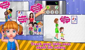 Lift Safety For Kids : Child Safety Games Screenshot 2