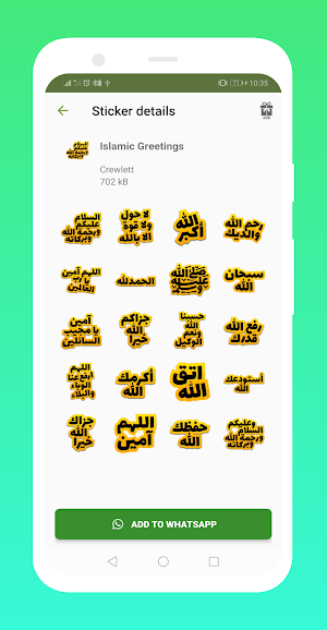 Islamic Stickers for WhatsApp - WA Stickers App Screenshot 3