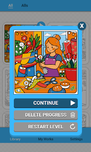 Cozy Girl Life:Color by number Screenshot 2