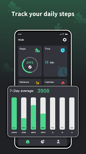 iWalking: track steps, health Screenshot 1