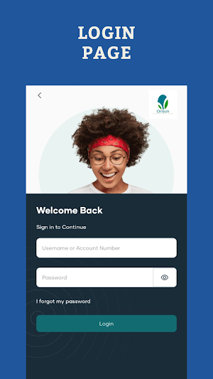 Orisun MFB Mobile Banking App Screenshot 1