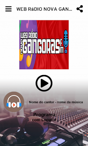 Web Rádio Nova Gangoras FM Screenshot 1