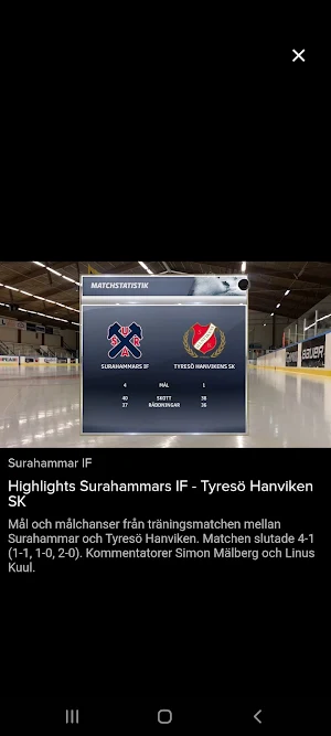 Hockeyettan Play Screenshot 1
