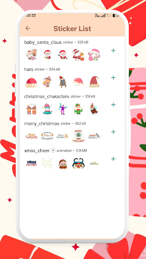 Christmas Stickers Screenshot 1