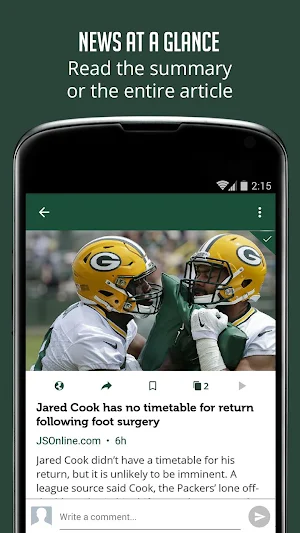 Unofficial Green Bay Packers News Screenshot 3