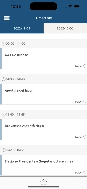 AAA Eventi Screenshot 2