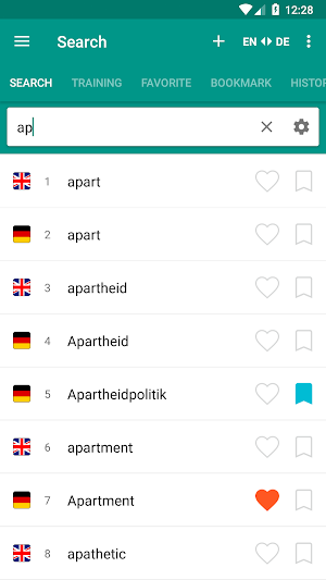 English - German & German - English dictionary Screenshot 1