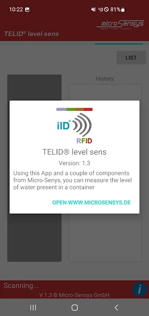 TELID® level sens Screenshot 2