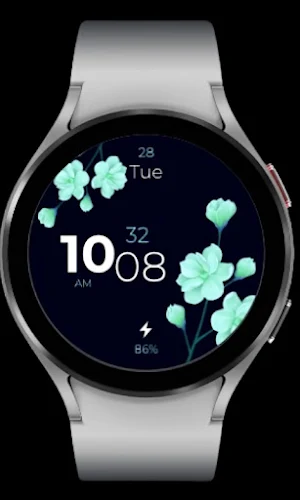 Flower Digital - Watch Face Screenshot 2