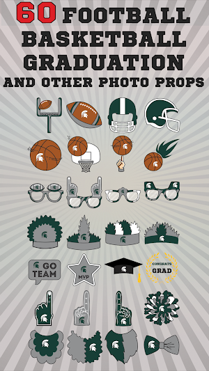 Michigan St. Spartans PLUS Selfie Stickers Screenshot 2