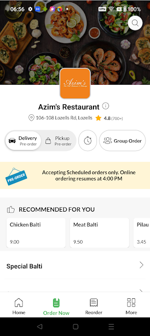 Azim's Restaurant Screenshot 2