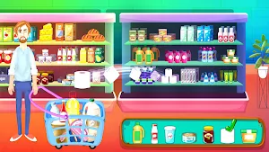 Supermarket Shopping & Learn ATM: Grocery Store Screenshot 1