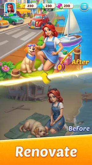 Pets Harbor: Merge & Restore Screenshot 2