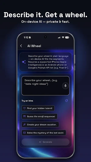 SpinPick AI: Decision Wheel Screenshot 1