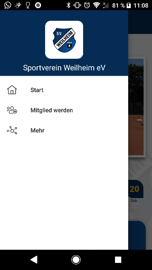 Sportverein Weilheim e.V. Screenshot 2