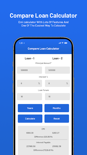 LoanQuick -Loan EMI Calculator Screenshot 2