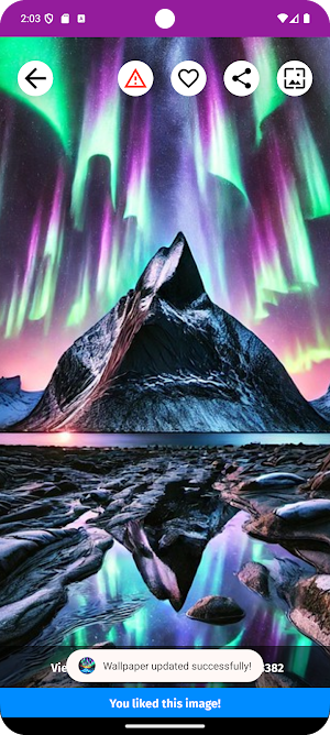 Aurora Borealis Wallpapers Screenshot 0