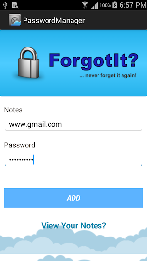 Password Manager Screenshot 2
