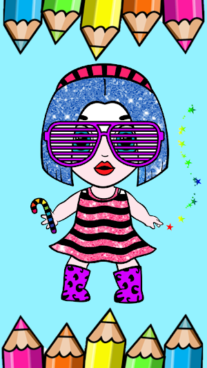 Megan and Wednesday Coloring Screenshot 1