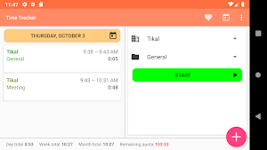 Tikal Time Tracker Screenshot 0
