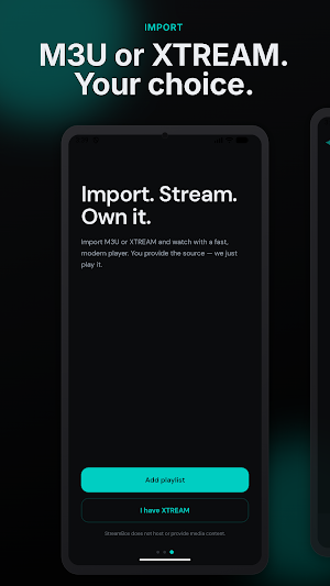 StreamBox M3U Player Screenshot 1
