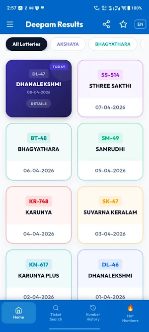 Kerala Lottery Result - Deepam Screenshot 2