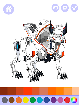 Robotic Animals Coloring Book Screenshot 3