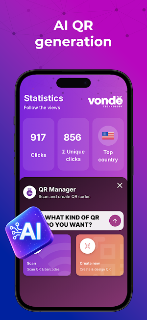 Vonde AI QR Manager Screenshot 1
