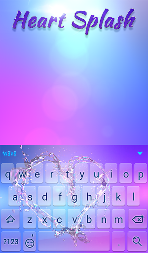 Heart Splash Animated Keyboard + Live Wallpaper Screenshot 1