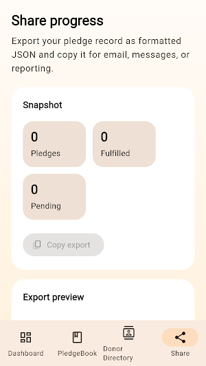 PledgePocket Pilot Screenshot 3
