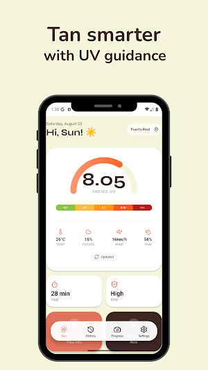Glow: Smart Tanning & UV Screenshot 0