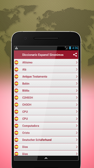 Diccionario Español Sinonimos Screenshot 1