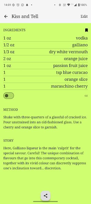 Cocktail Manual: Drink Recipes Screenshot 2
