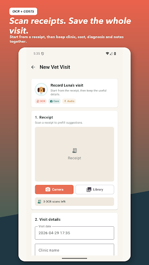 Pet Vet Records & Visit Log Screenshot 1