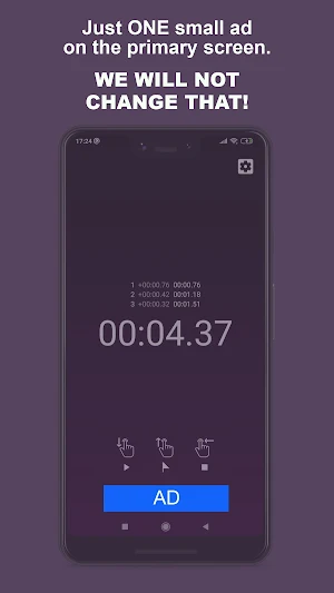 Xtop Gesture Stopwatch Screenshot 0