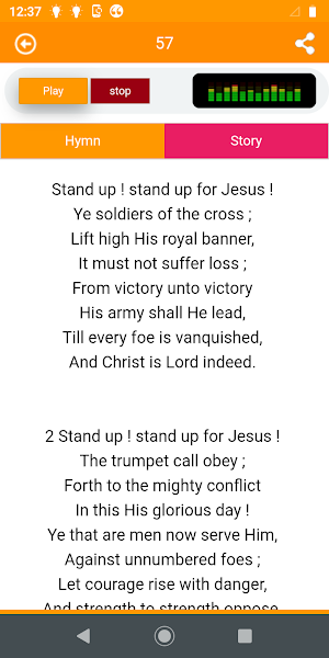 Hymns and stories behind them Screenshot 2