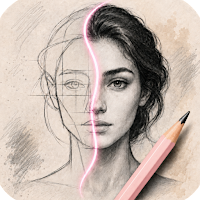 Sketch Steps: AI Loomis Draw