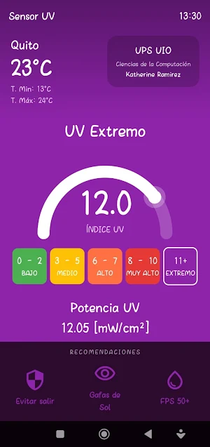 Semáforo UV Screenshot 2