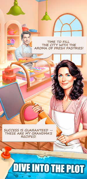 Sweet Bakery: Match 3 Puzzle Screenshot 1
