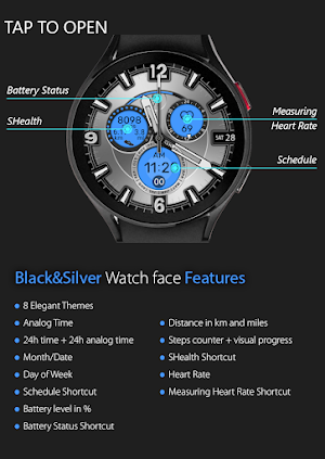 Black Silver Watch Screenshot 3