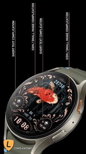 Koi Fish Watchface 099 Screenshot 3