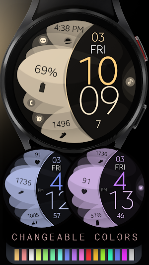 Simple Petals Watch Face Screenshot 2