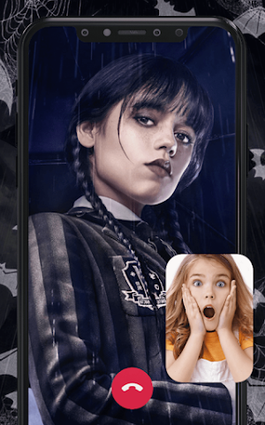Wednesday Addams Fake Call Screenshot 1
