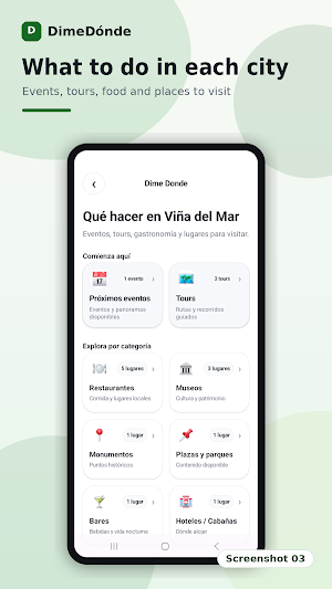 DimeDónde. Screenshot 2